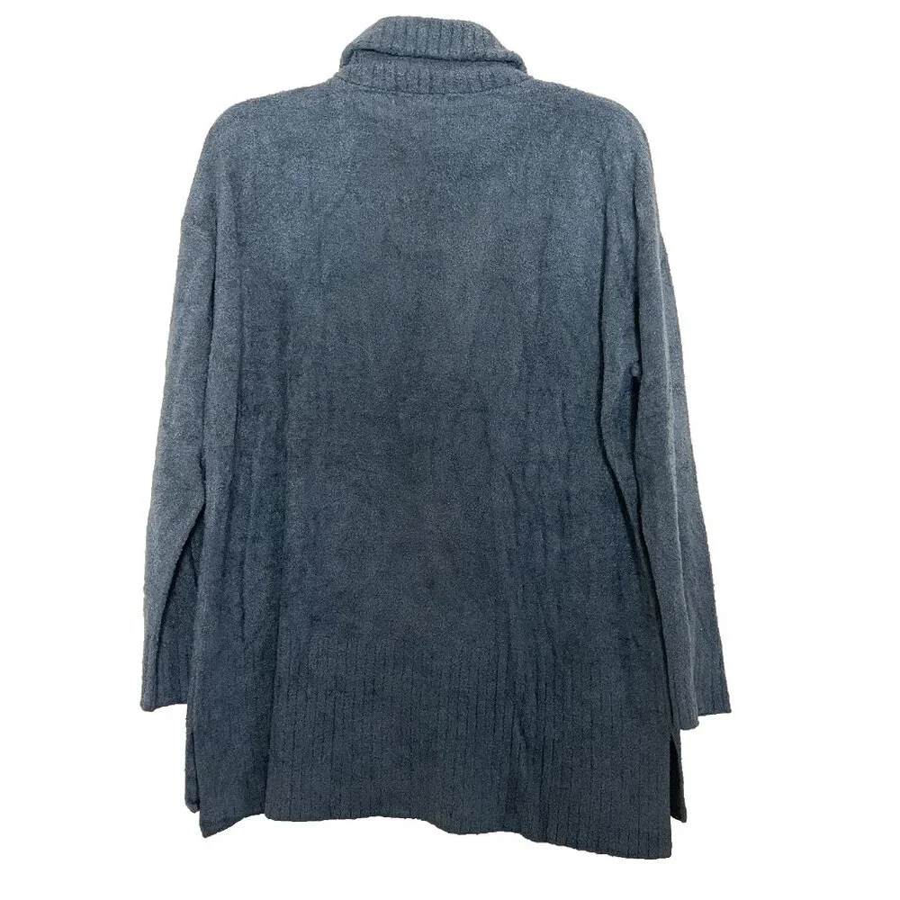 Barefoot Dreams Green Cozy Chic Lite Half Zip Tunic Sweater 1X Comfy